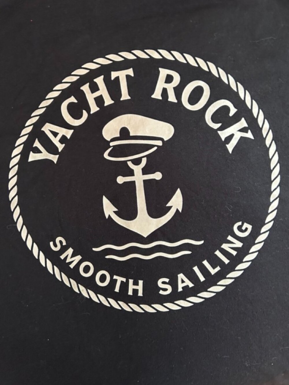 Yacht Rock Graphic Concert T-Shirt Adult Sz XL Black